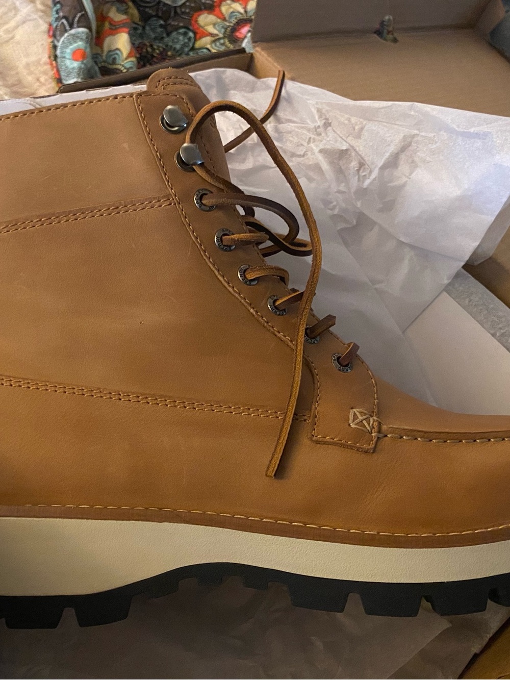 Sperry Men's Chestnut Leather Lace-Up Boot